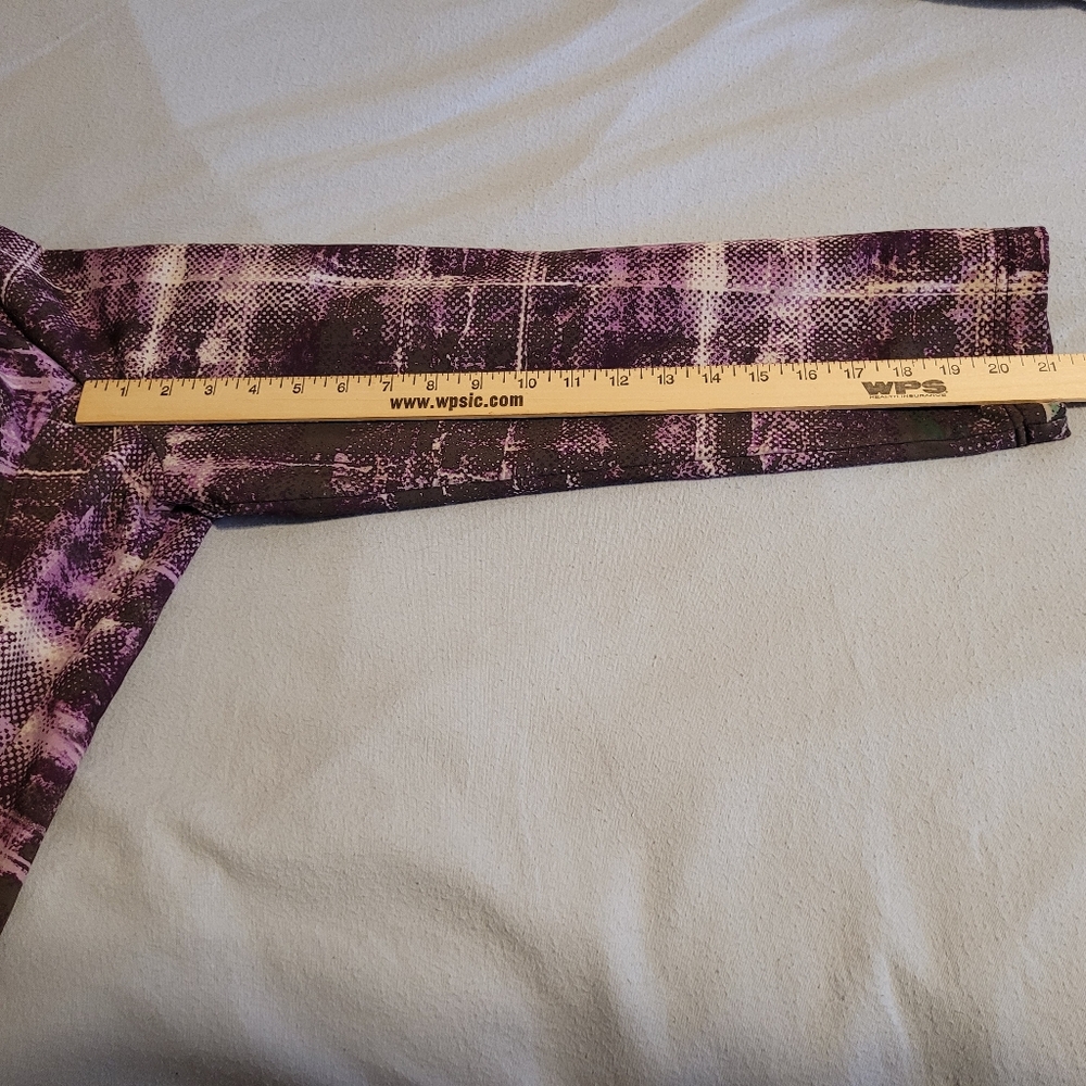XERSION Performancewear Womens Purple Print Softshell Long Sleeve Jacket Size Xl - Picture 5 of 8